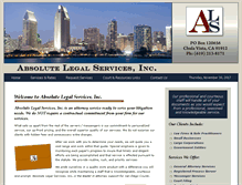 Tablet Screenshot of alegalservices.com